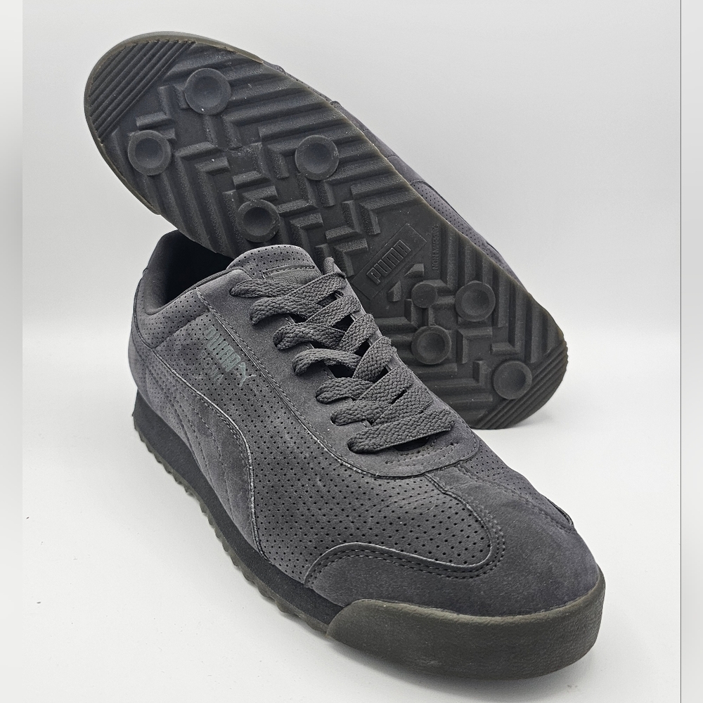 Size 11- Puma Roma Grey Suede Sneaker